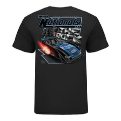 2026 NHRA Rockingham Nationals Ghost T-Shirt in Black - Back View