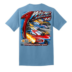 2025 NHRA 4-Wide Carolina Nationals Event Shirt - Tundra Blue - Back View