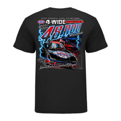 2026 4 Wide Nationals Lightning Ghost Car T-Shirt in Black - Back View