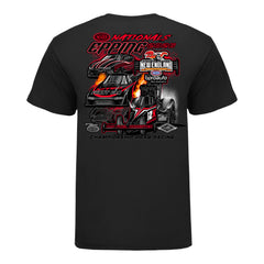 2026 New England Nationals Ghost Car T-Shirt in Black - Back view
