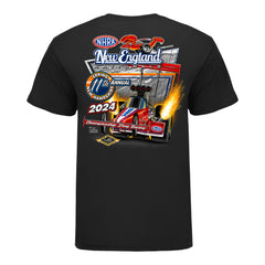 New England Nationals Event Shirt in Black - Back View