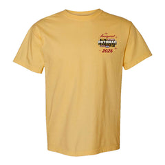 2026 Potomac Nationals Retro T-Shirt in Yellow - Front View