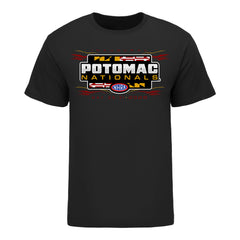 2026 Potomac Nationals Ghost T-Shirt in Black - Front View