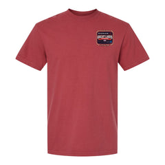 2026 Dodge NHRA Great Lakes Nationals Retro T-Shirt in Red - Front view