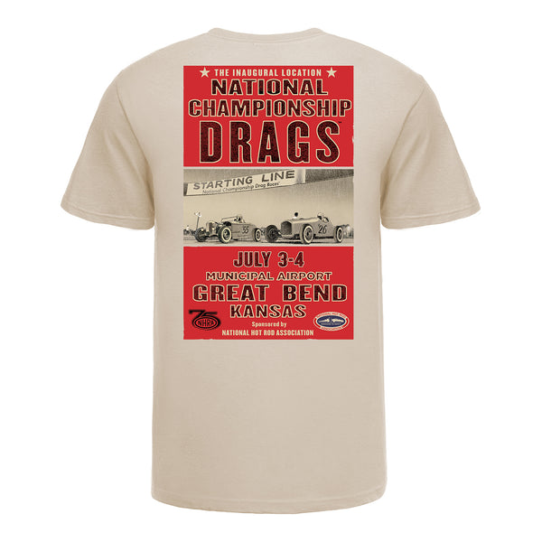 2026 Great American Hot Rod Classic T-Shirt in White - Back View