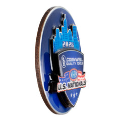 2025 Cornwell Quality Tools NHRA U.S. Nationals Layered Magnet - Angled Left Side View