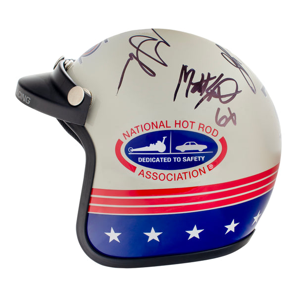 75th 2026 NHRA Cornwell Quality Tools NHRA U.S. Nationals Winners Autographed Retro Mini Helmet
