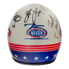 75th 2026 NHRA Cornwell Quality Tools NHRA U.S. Nationals Winners Autographed Retro Mini Helmet