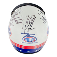 75th 2026 NHRA Summit Racing Equipment NHRA Nationals Winners Autographed Retro Mini Helmet