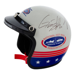 75th 2026 NAPA Auto Parts NHRA Midwest Nationals Winners Autographed Auction Retro Mini Helmet - Side View