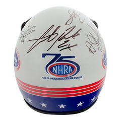 75th 2026 NAPA Auto Parts NHRA Midwest Nationals Winners Autographed Auction Retro Mini Helmet - Back View
