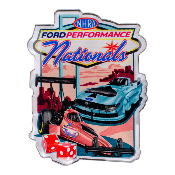 NHRA Ford Performance Nationals Event Magnet - Front View