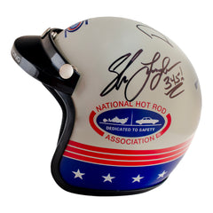 75th 2026 NHRA Southern Nationals Winners Autographed Retro Mini Helmet