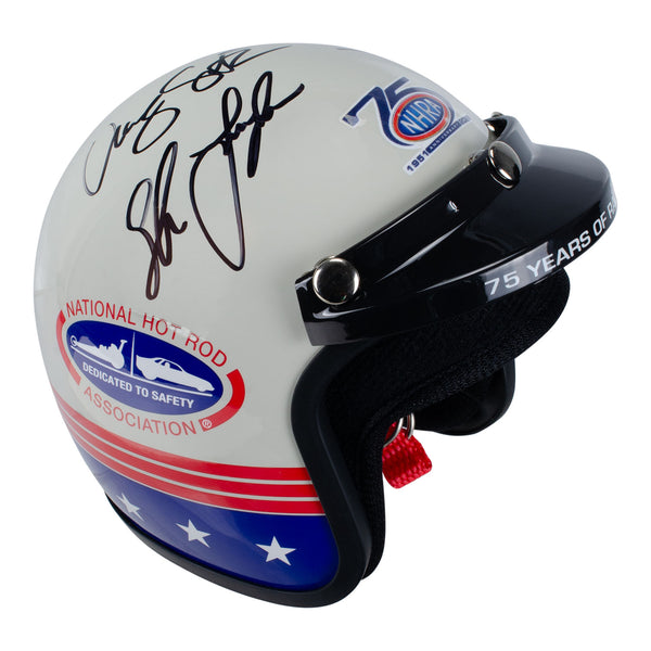 75th 2026 NHRA Potomac Nationals presented by JEGS Winners Autographed Retro Mini Helmet
