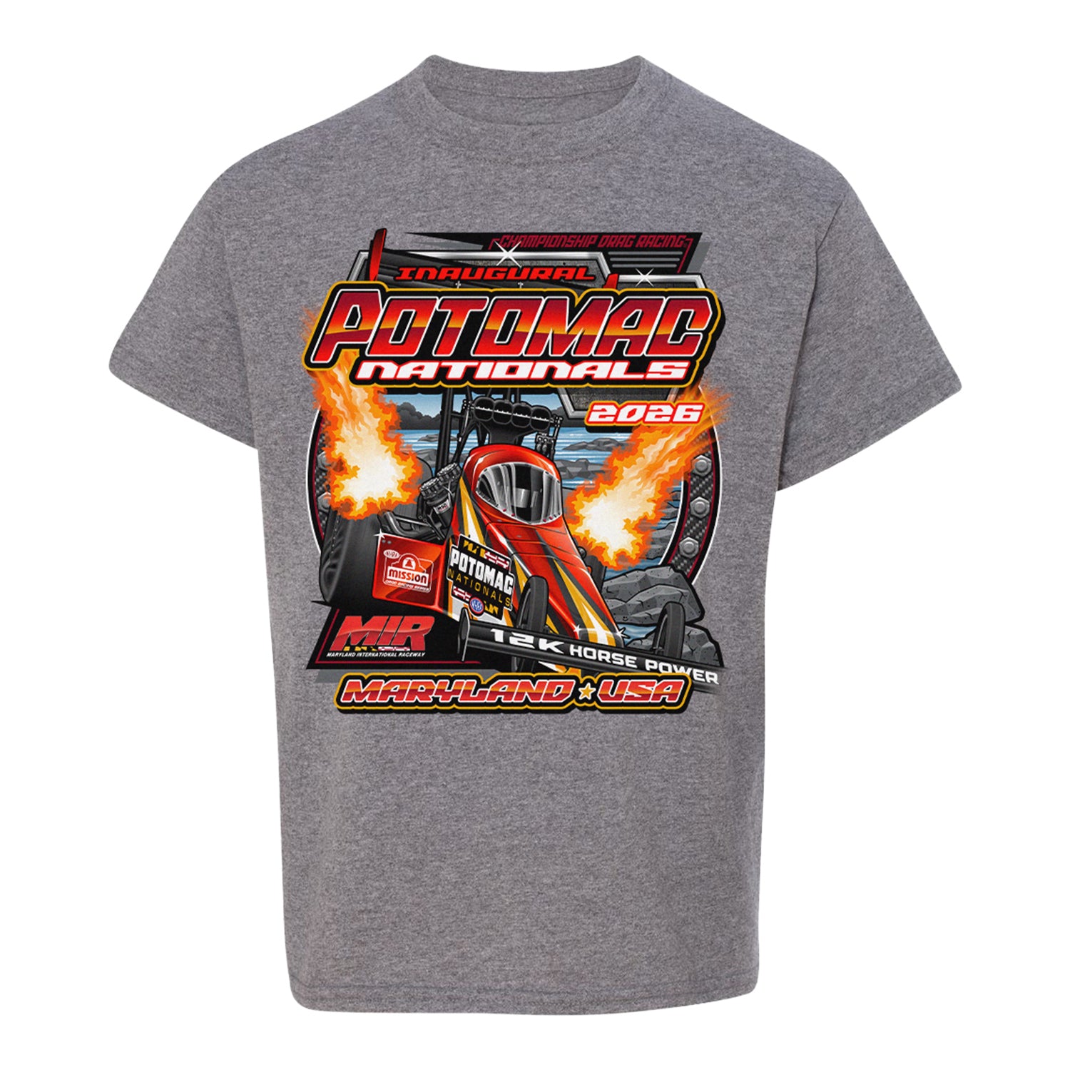 2026 NHRA Potomac Nationals Youth T-Shirt | NitroMall