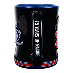 NHRA 75th Sculpted Mug In Black - Handle View