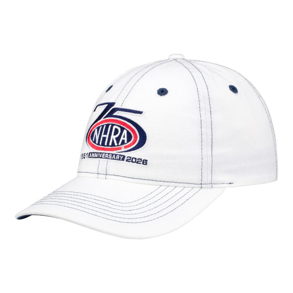 Ladies NHRA 75th Anniversary Collegiate Hat - Angled Left Side View