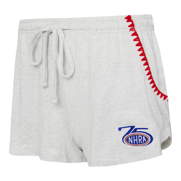 Ladies 75th Anniversary Neptune Shorts In Grey - Front View