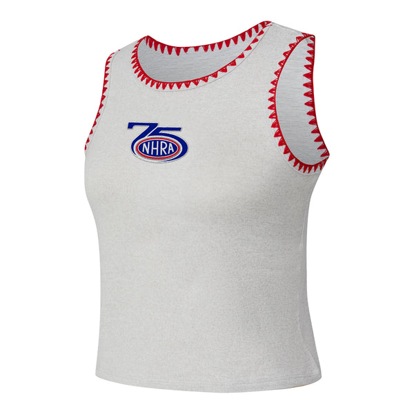 Ladies 75th Neptune Tank in Grey - FRont View