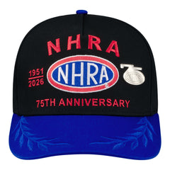 NHRA 75th Anniversary Collectors Pin Hat - Front View
