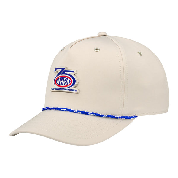 NHRA 75th Anniversary Rope Hat - Angled Left Side View
