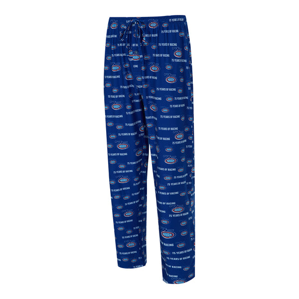 NHRA 75th Anniversary Mosaic Lounge Pants In Blue - Front View