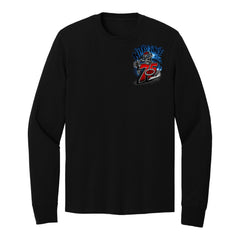 NHRA 75th Nitro Junkie Long Sleeve T-Shirt in Black - Front View