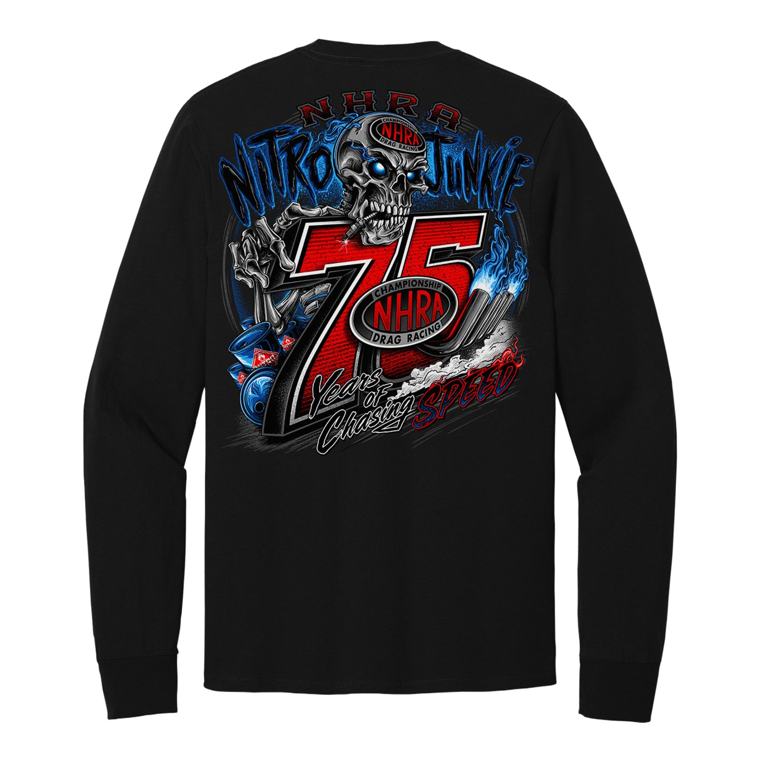 NITROCAMP　DODGE NITRO　ＷネームTシャツ　新品nitraid NHRA 75th Nitro Junkie Long Sleeve T-Shirt | NitroMall