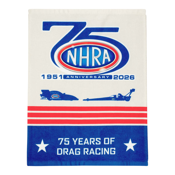 NHRA 75th Towel In Multi-Color - Front View