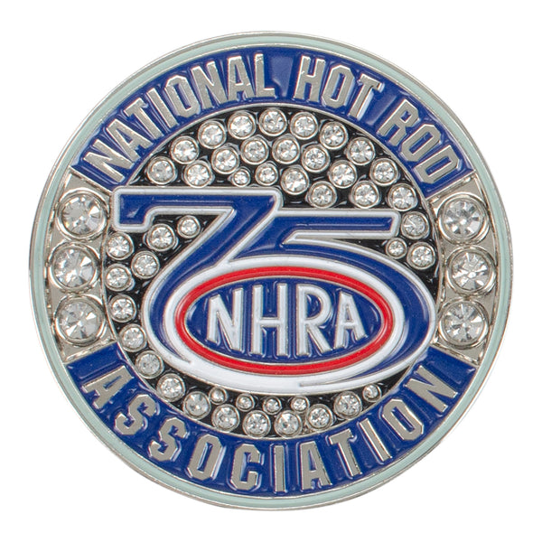 NHRA 75th Commemorative Coin - Front view