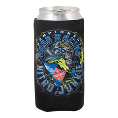 Nitro Junkie Tall Can Cooler In Black - Side View 1
