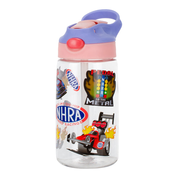 NHRA Pink Sippy Cup - Angled Left Side View