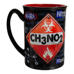 CH3NO2 Sculpted Coffee Mug - Front View