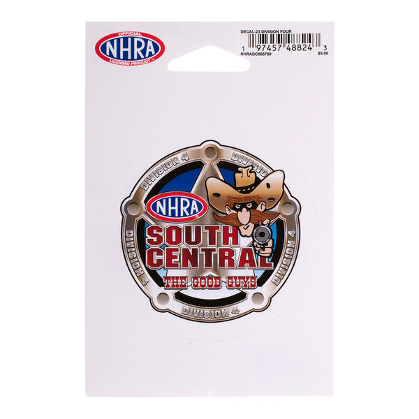 Small Division Four/South Central Division Decal - Front View