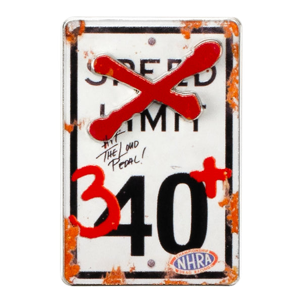 340 Speed Limit Hatpin - Front View