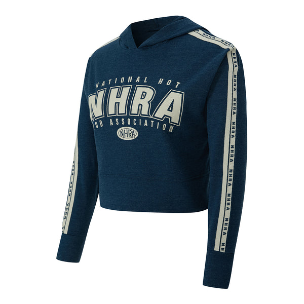 Ladies NHRA Collegiate Hooded Sweatshirt in Blue - Front View