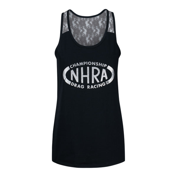 Ladies NHRA Lace Tank - Front View