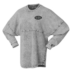 Ladies This Girl Runs On Nitro Spirit Jersey In Grey & Black - Front View