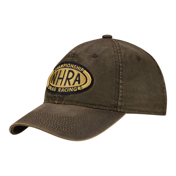 NHRA Bossman Hat In Brown - Angled Left Side View