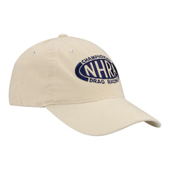 NHRA Speed For All Hat In Tan - Angled Right Side View