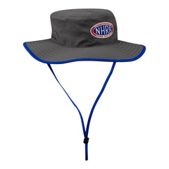NHRA Boonie Hat In Grey & Blue - Front Right View
