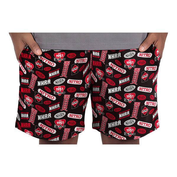 NHRA Nitro Lounge Shorts - Front View