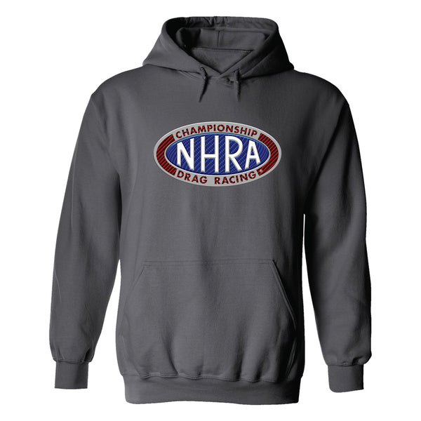 NHRA Logo Sweatshirt in Grey - Front View