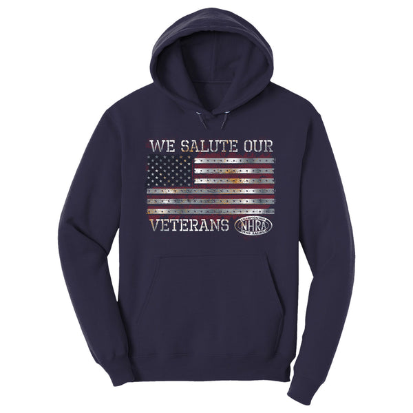 NHRA We Salute Our Veterans Sweatshirt - Front View