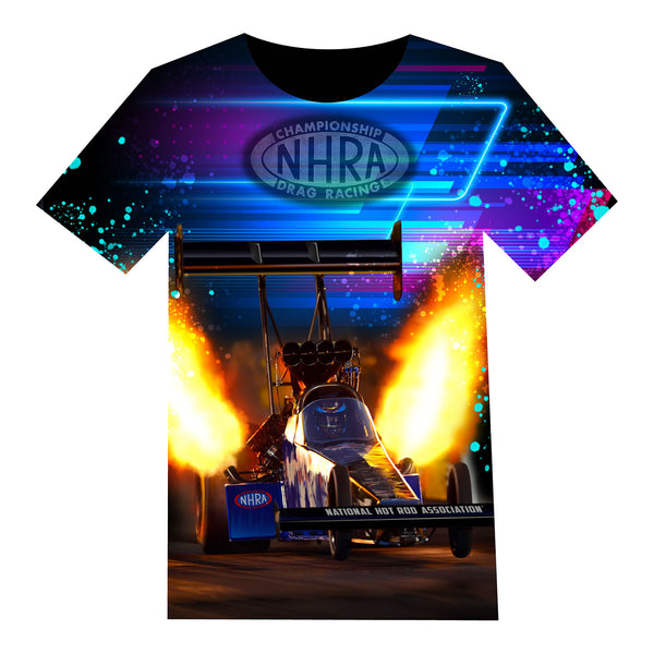 NHRA Top Fuel Sublimated T-Shirt In Multi-Color - Front View