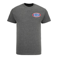 NHRA Logo T-Shirt in Grey - Front View