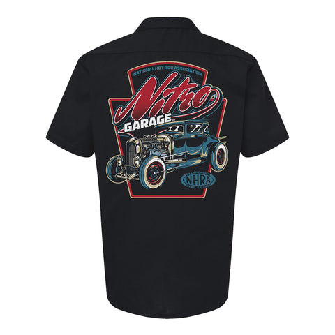 NHRA Nitro Garage Work Shirt - Back View