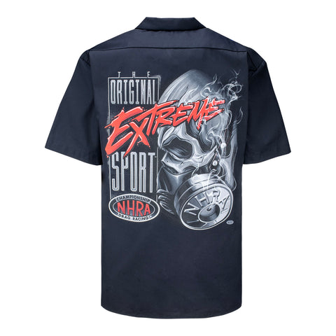 NHRA Gas Mask Work Shirt - Back View