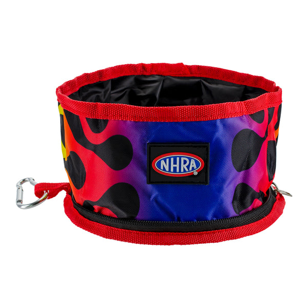 NHRA Collapsible Pet Bowl In Multi-Color - Front View