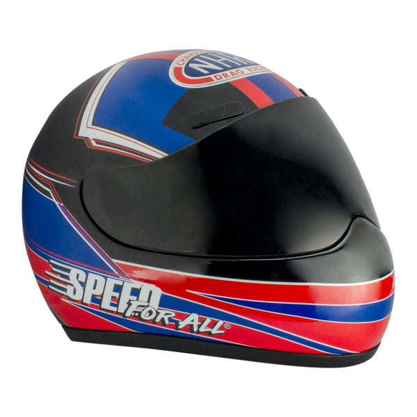NHRA Speed For All Mini Helmet In Red, Blue & Black - Right Side View